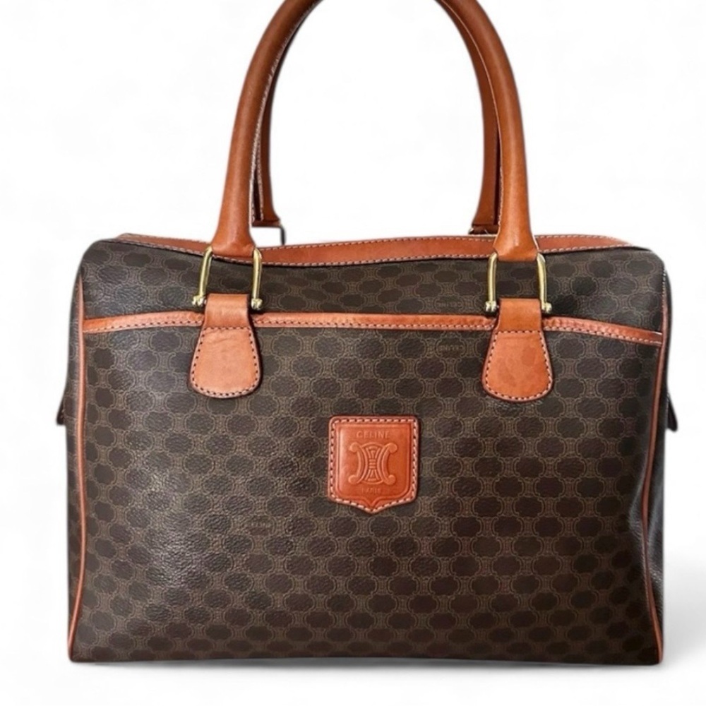 💯 Authentic Celine Brown and Tan Satchel - Picture 10 of 14